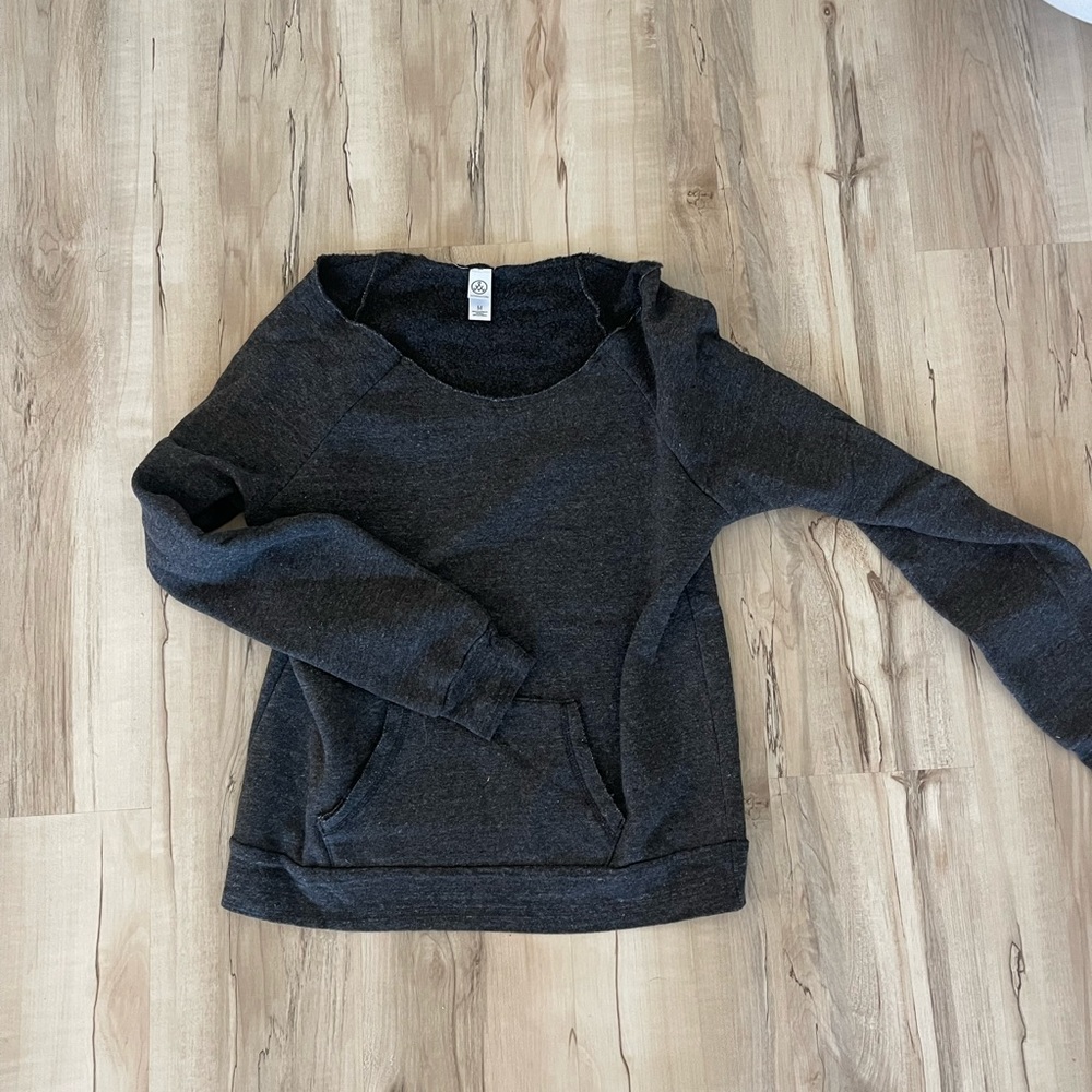 Alternative apparel scoopneck sweatshirt
